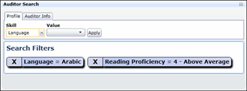 IAP - Offline - Auditor Search Profile Tab