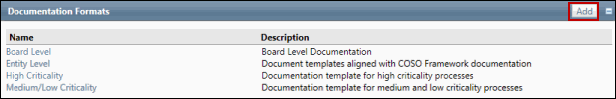 Document Formats - Add