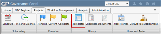 Audit Templates - Navigation