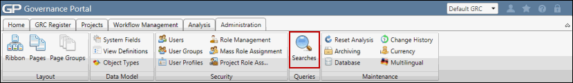 Searches - Navigation