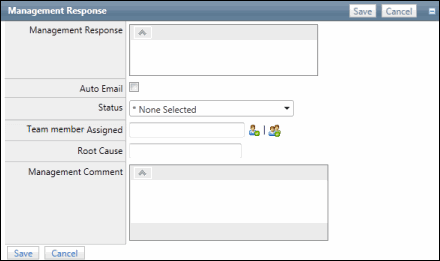 Audit Findings - Management Response