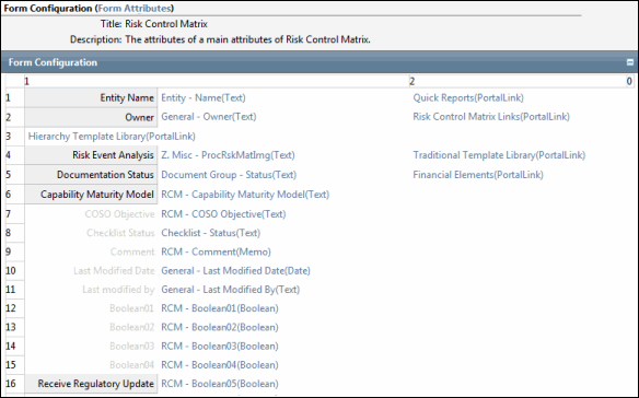 Configuration - Form Settings