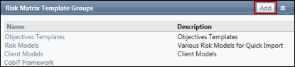 Risk Matrix Temp Groups - View