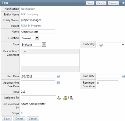 Edit Task Attributes